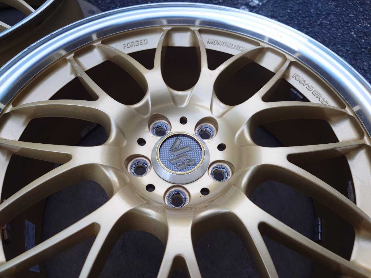 86 BRZ 鍛造 RAYS ボルクレーシング LE37A ゴールド 18インチ 7.5J+48 