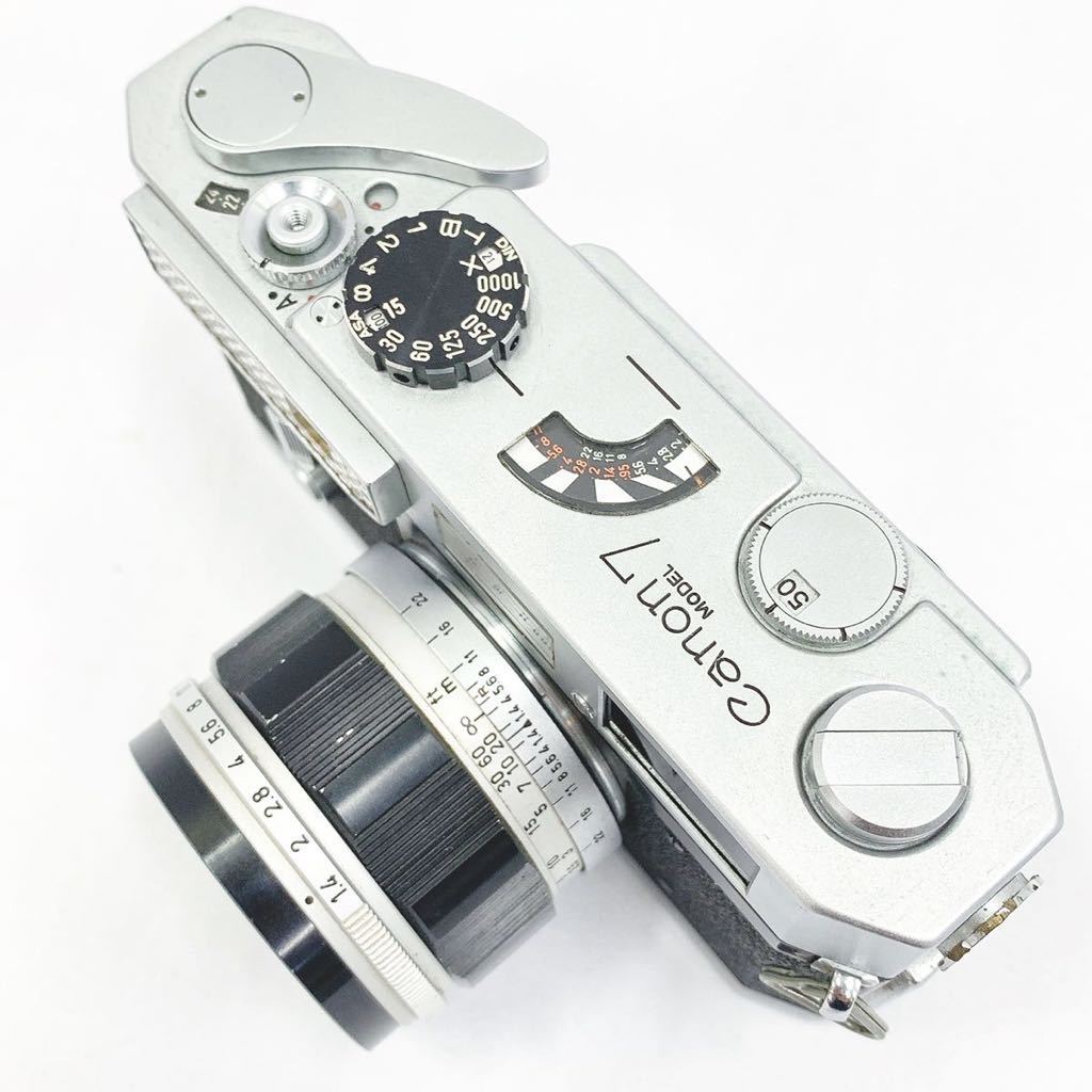 キャノン Canon MODEL 7 50mm f:1.4レンズ付 動作未確認 希少 美品 シャッターOK CANON MODEL 7 50mm 1:1.4 レンジファインダー