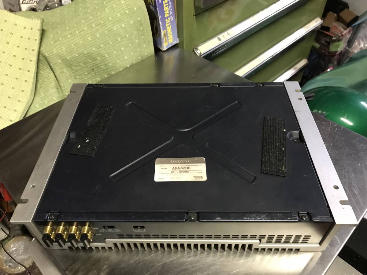 美品！ADDZEST APA4200G 4chアンプ 50W x 4 ① ☆ADDZEST APA4200G
