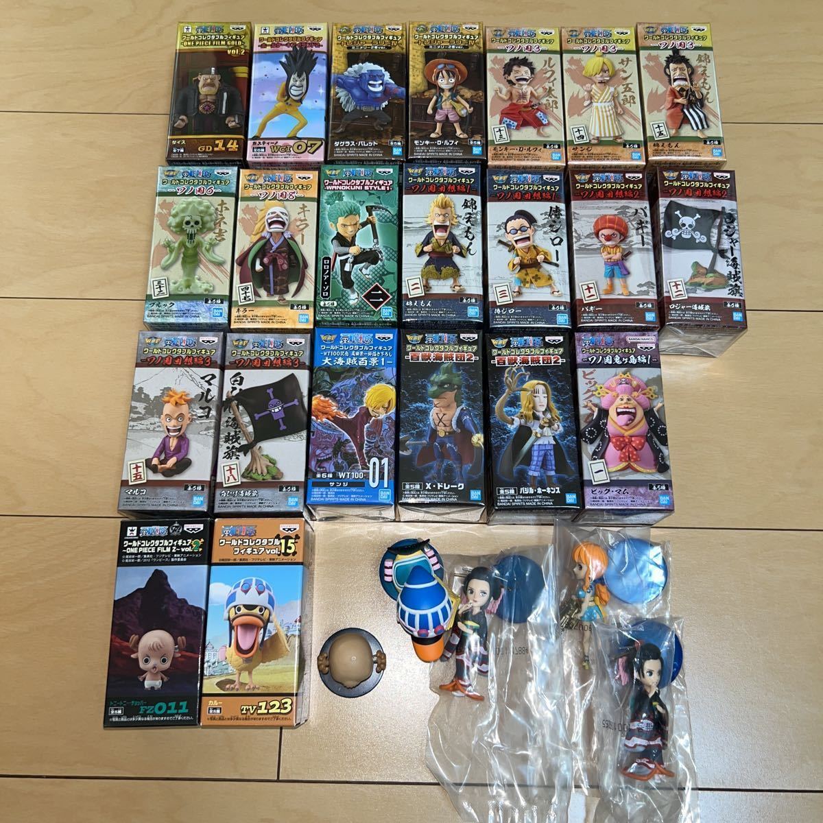 ワンピース ワールドコレクタブルフィギュア 25個 まとめ売り 取引方法