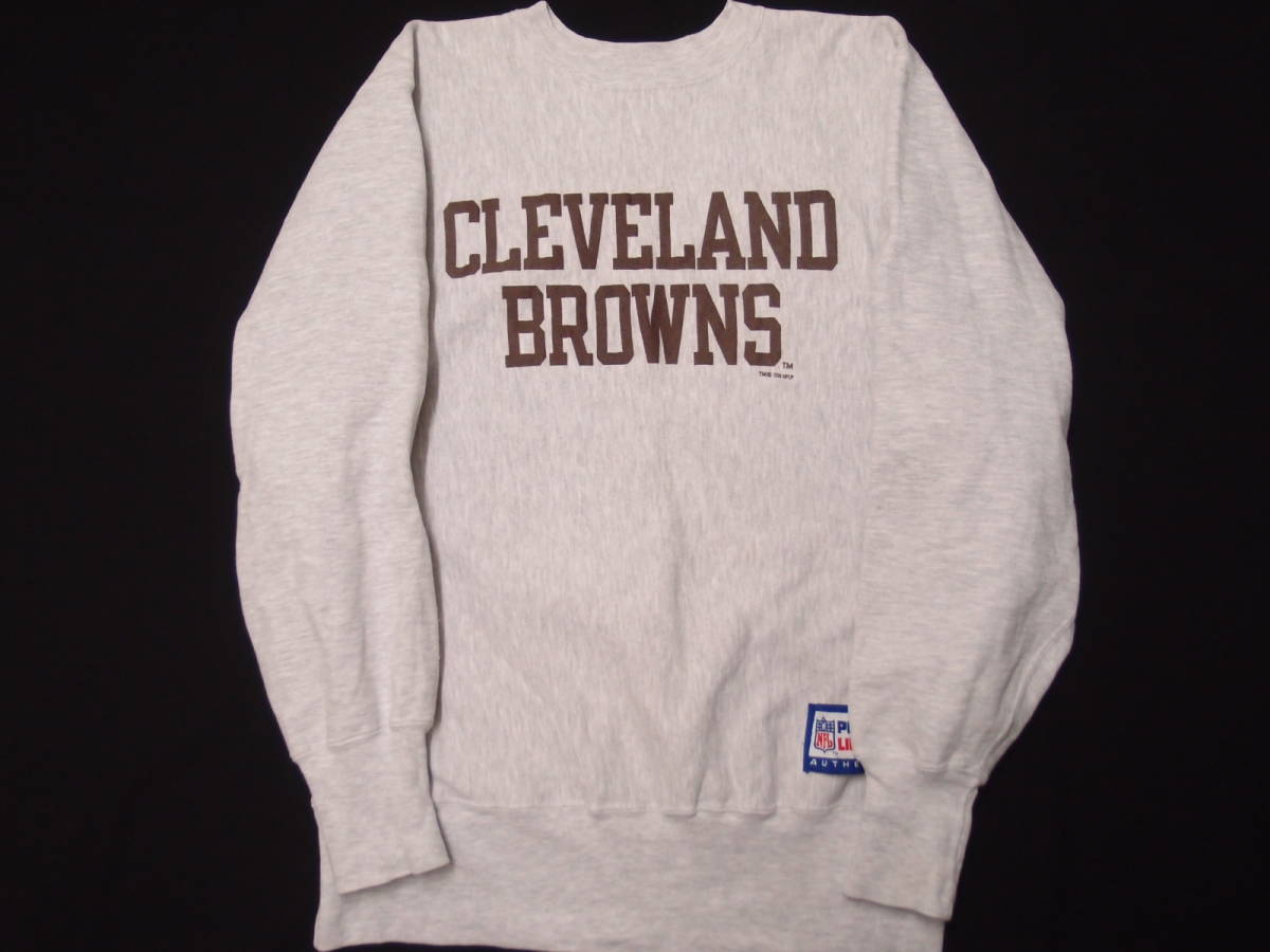 正規品，HOT 古着卸USA チャンピオン リバースウィーブ L アメリカ直輸入 CLEVELAND BROWNS(スウェットシャツ)｜売買されたオークション情報、yahooの商品情報をアーカイブ公開 - オークファン 男性用