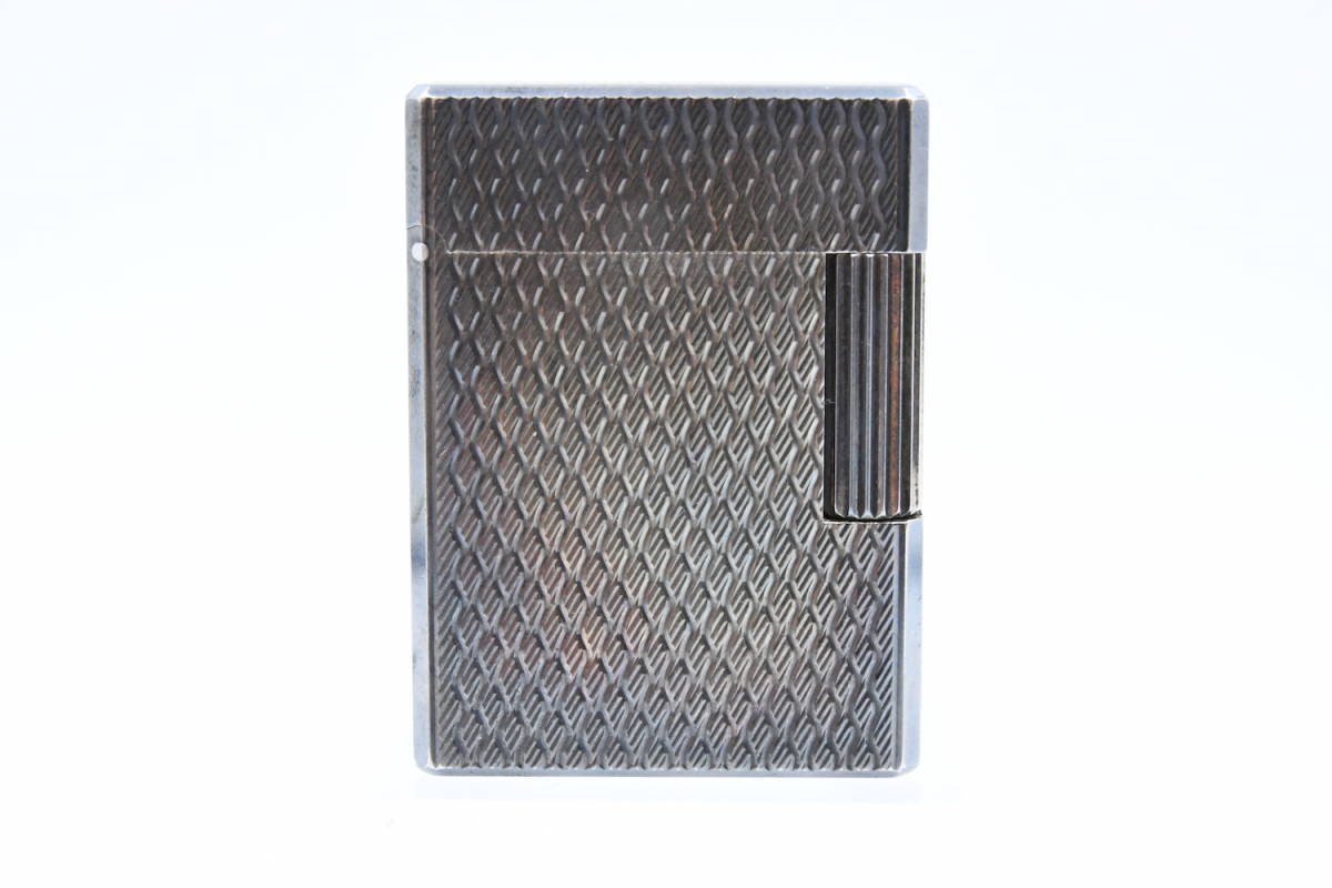 デュポン ガスライター 波模様 - Dupont シルバー S.T. 箱付き 小型 
