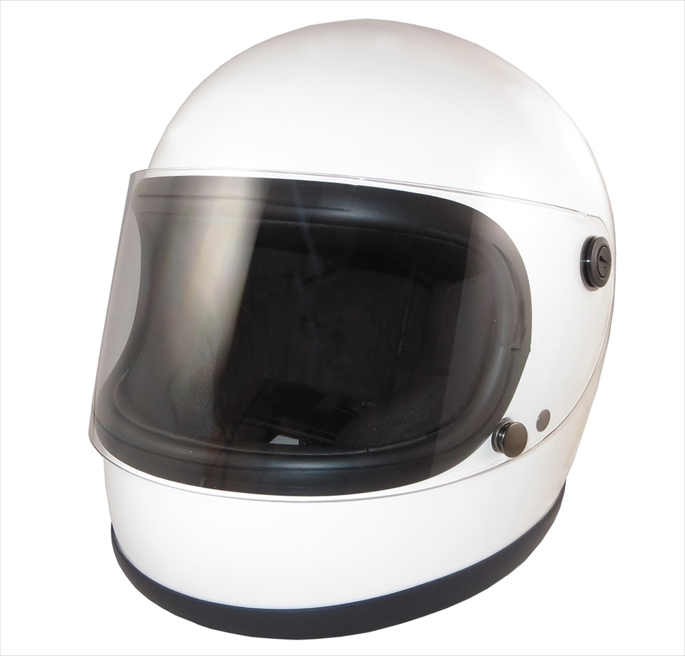 激安大特価，SALE ZK-540 フルフェイスヘルメット ホワイト クリアーシールド付属 全排気量対応 フリーサイズ 昭和レトロ 旧車 族ヘル 70年代デザイン(フリーサイズ)｜売買されたオークション情報、yahooの商品 フルフェイス（オンロード用）