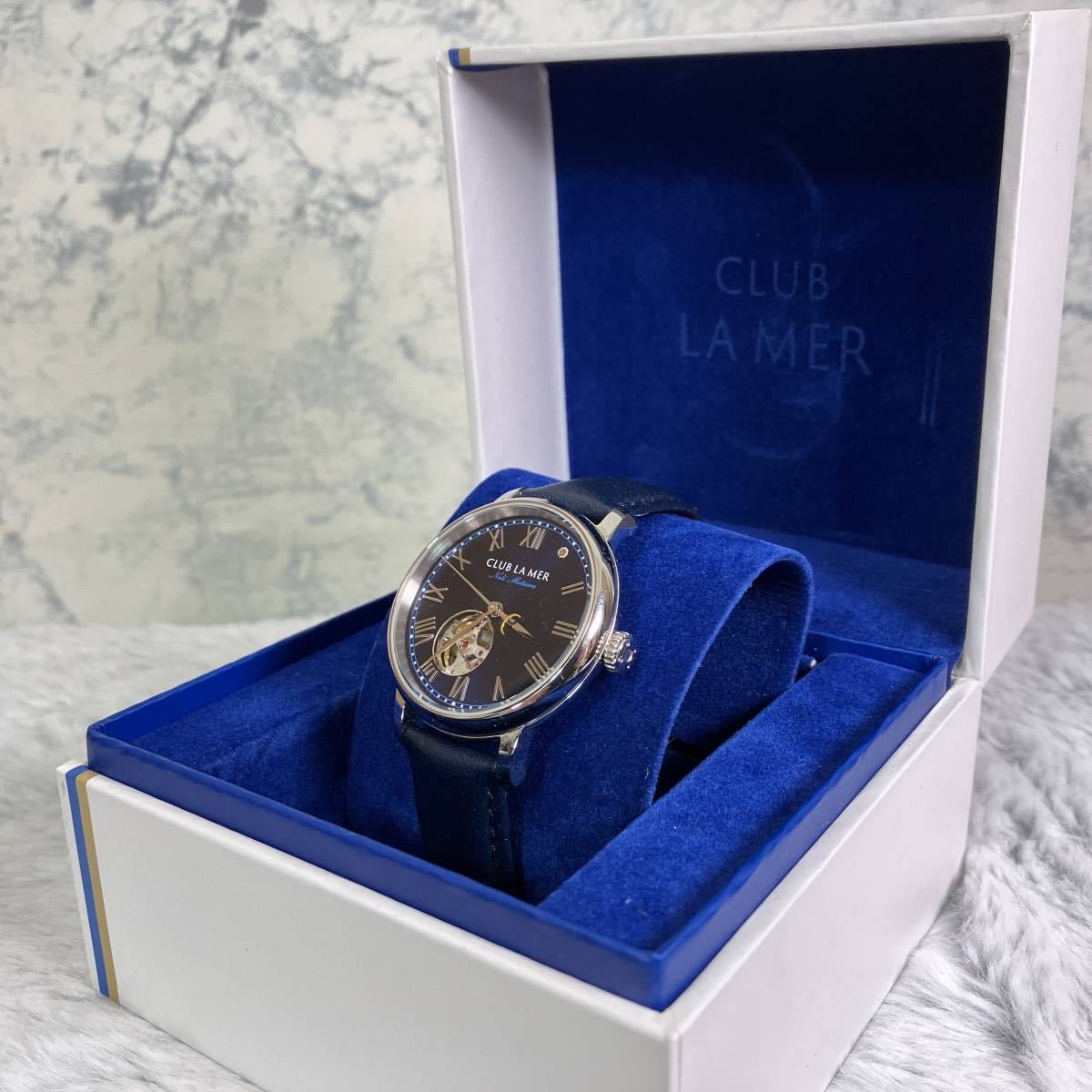 シチズンCLUB LA MER 自動巻き腕時計 ブルー稼動品付属品あり