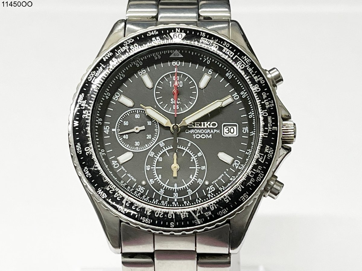 ☆稼働品◎ SEIKO セイコー CHRONOGRAPH 7T92-0CF0 クォーツ クロノ