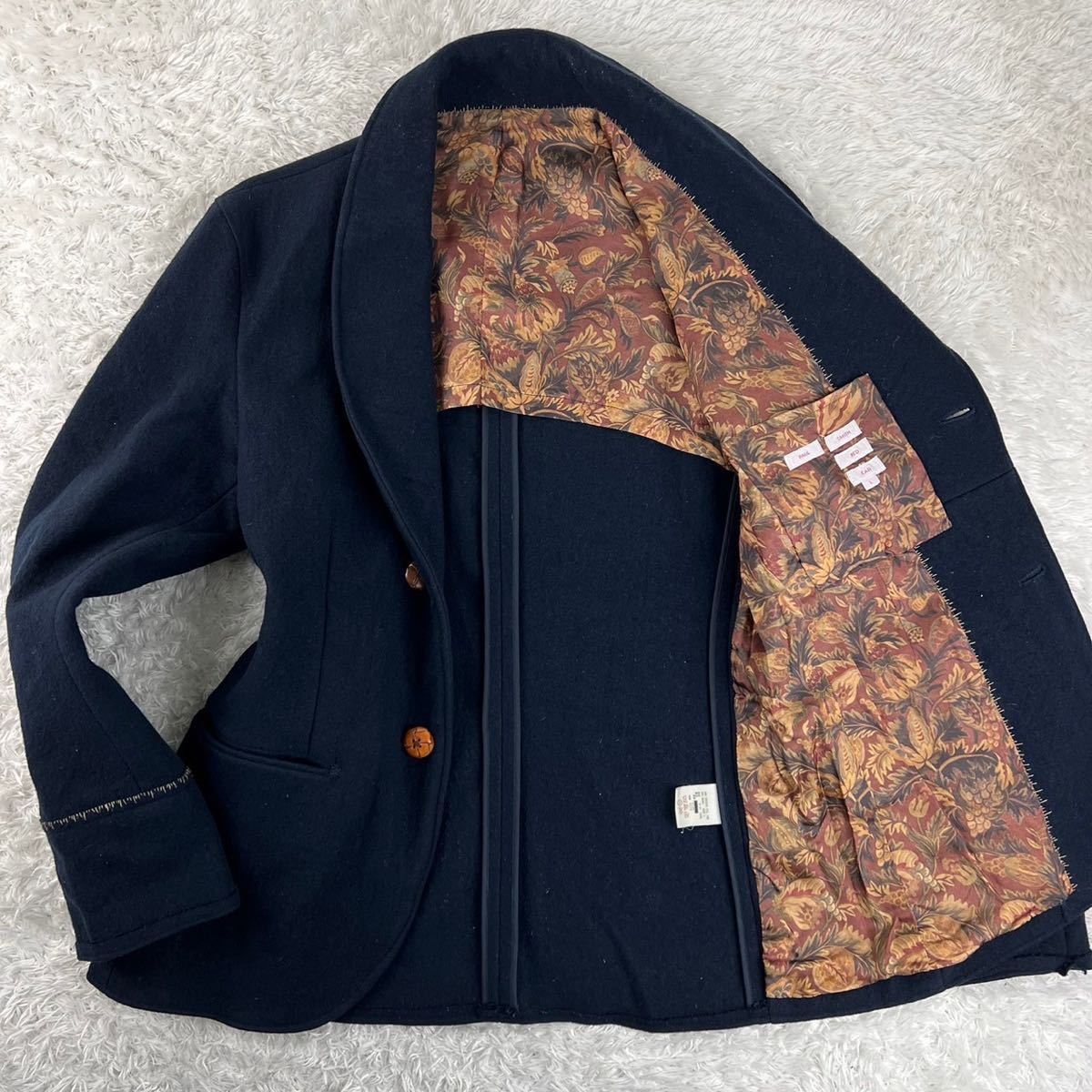 100%新品，新作 L ポールスミス レッドイヤー 溢れ出る魅力 Paul Smith RED EAR アンコンジャケット 裏地総柄 胡桃ボタン ウール 最高級ライン(Lサイズ)｜売買されたオークション情報、yahooの商品情報をアーカイ Lサイズ