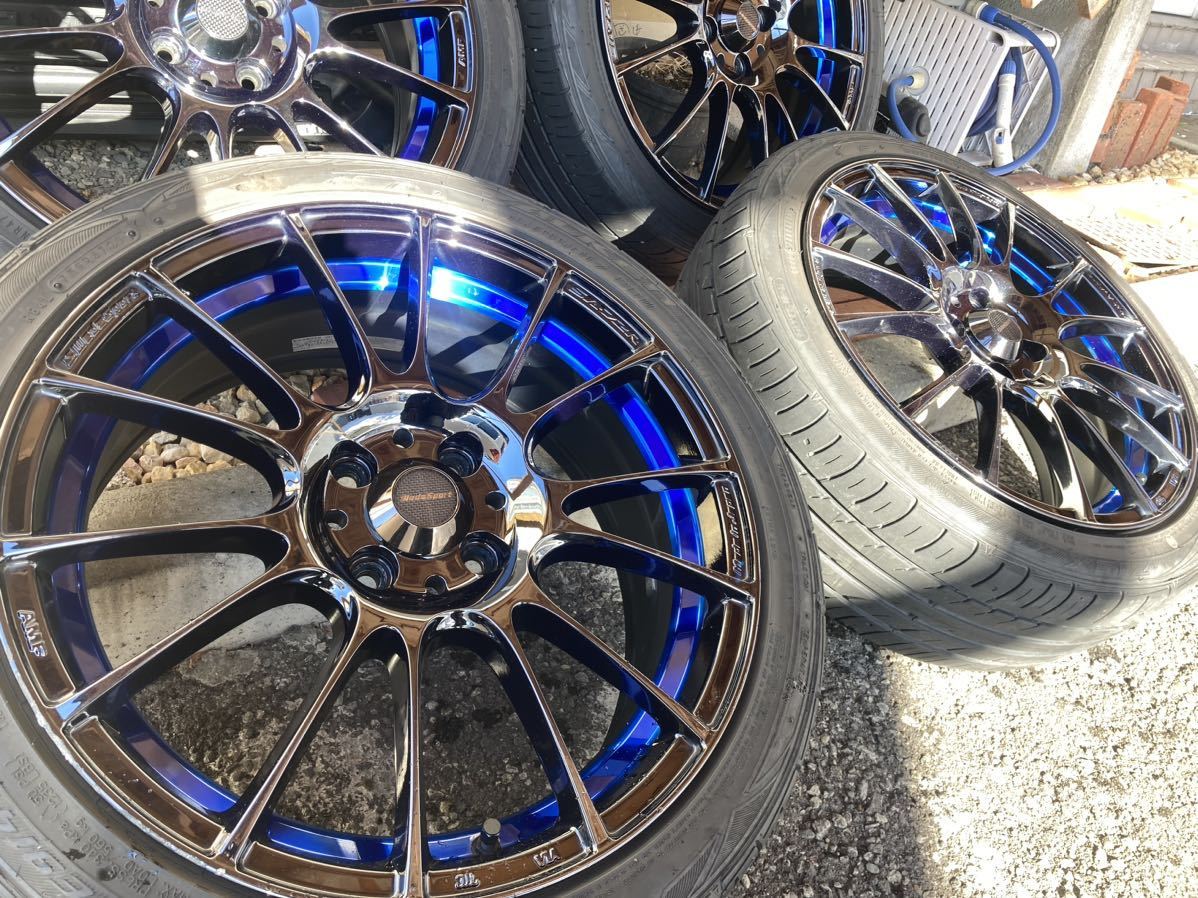 ウェッズスポーツ SA72R 17インチタイヤホイールセット中古品4本セット 