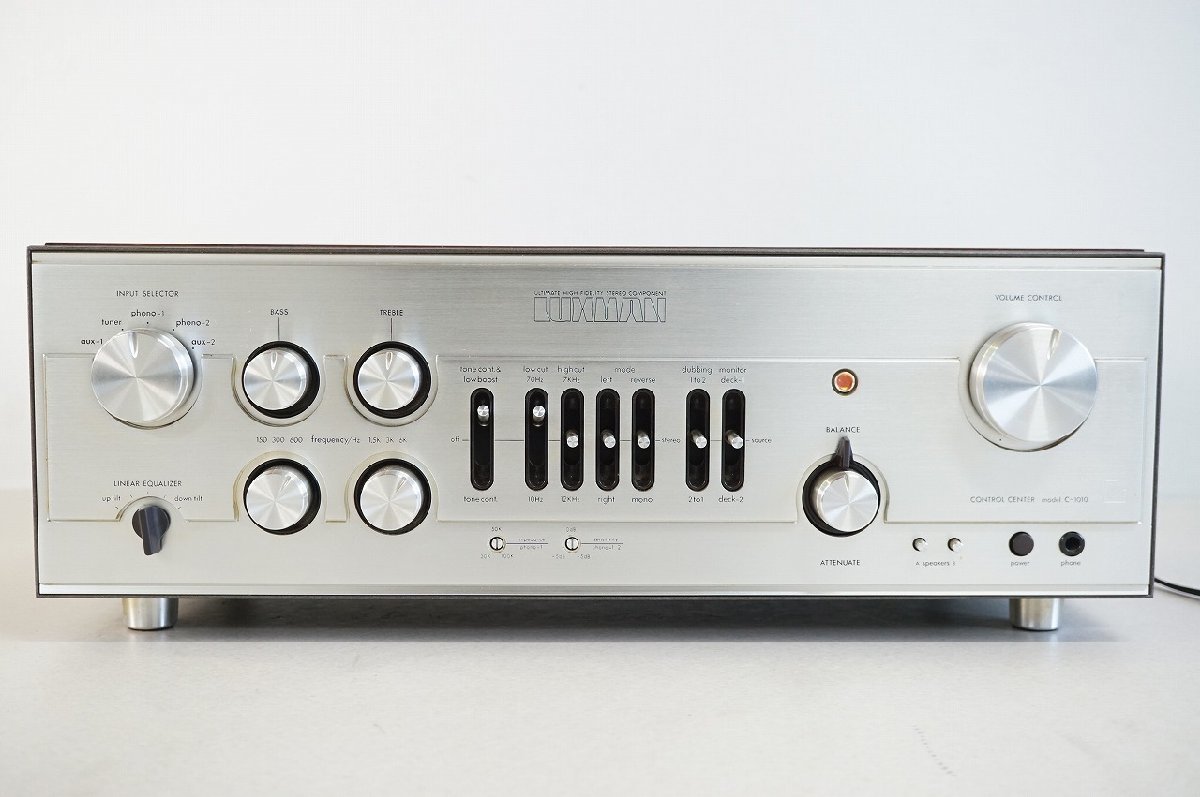 【動作品】LUXMANコントロールアンプ C-1010 ラックスマンプリアンプ NZ] [S071514] LUXMAN ラックスマン C-1010 コントロールアンプ 取扱