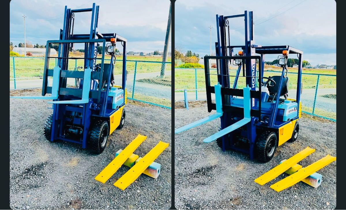 Komatsu コマツ 1トン半フォークリフトFG14-15 ＆ 1019時間 ガソリン 