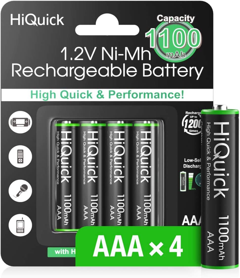 単4充電池4本 HiQuick 単四電池 充電式 ニッケル水素電池高容量1100mAh 単4形充電池 4本入り 約1200回使_7