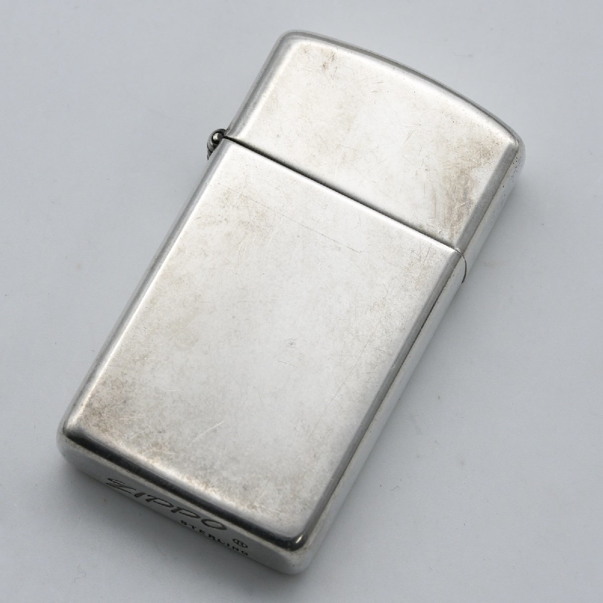 定番，セール ジッポー Zippo オイルライター スリム スターリングシルバー SV925 1992年頃 イニシャル KN入 着火確認済 質イコー(Zippo)｜売買されたオークション情報、yahooの商品情報をアーカイブ公開 - オー Zippo
