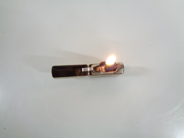 着火確認済み 1994年製 Zippo ジッポ SOLID BRASS LUCKY STRIKE