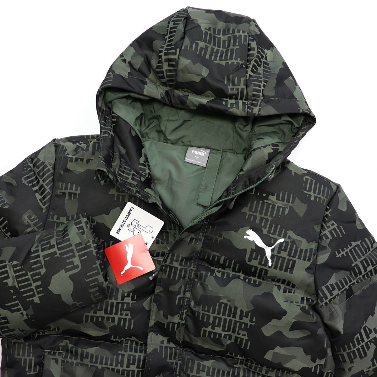 プーマ PUMA ゴルフ PUMA（プーマ） ☆秋防寒対策☆プーマゴルフ☆パディングウーブンフルジップ中綿 ★プーマ PUMA 定価23100円 新品 メンズ 保温 防寒 撥水 迷彩 カモフラ ダウン ジャケット アウター Mサイズ[585532-64-M] 二 壱★QWER★