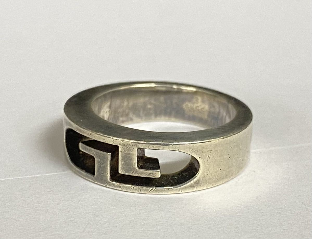 グッチ GUCCI ブランテッド Gリング 指輪 サイズ刻印＃13⁄実寸11～12号