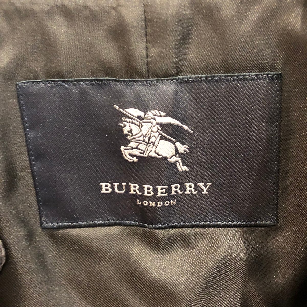 BURBERRY バーバリー トレンチコート ノバチェック ネイビー系 メンズ