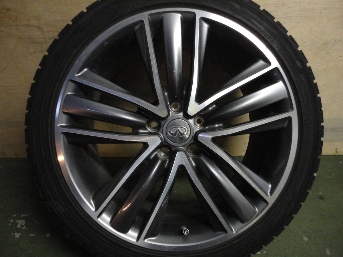 日産　V37　スカイライン　2018年製　245/40R19　ヨコハマ　IG60　純正アルミホイール　4本セット_3