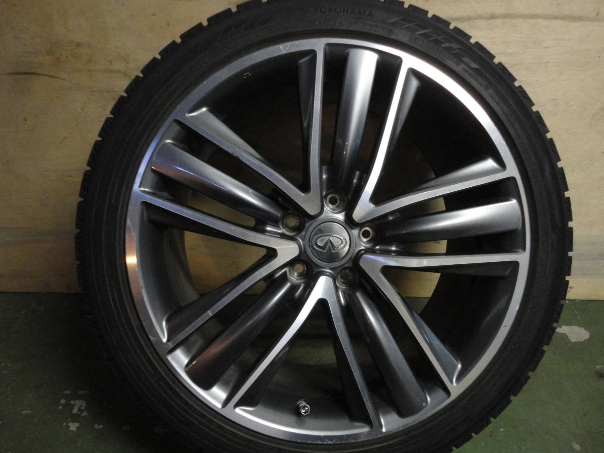 日産　V37　スカイライン　2018年製　245/40R19　ヨコハマ　IG60　純正アルミホイール　4本セット_4