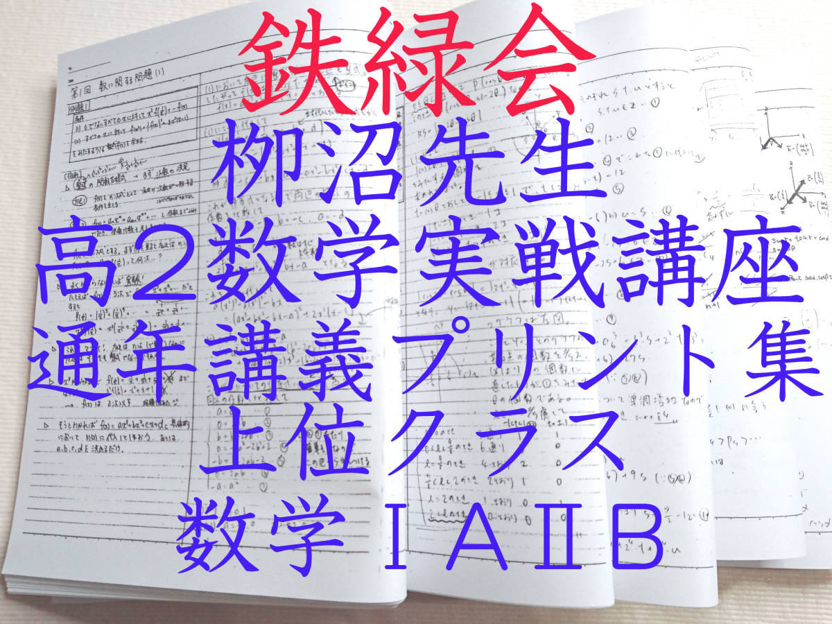 鉄緑会、高2数学、実践講座、全41回、やぎぬま先生 【公式通販】