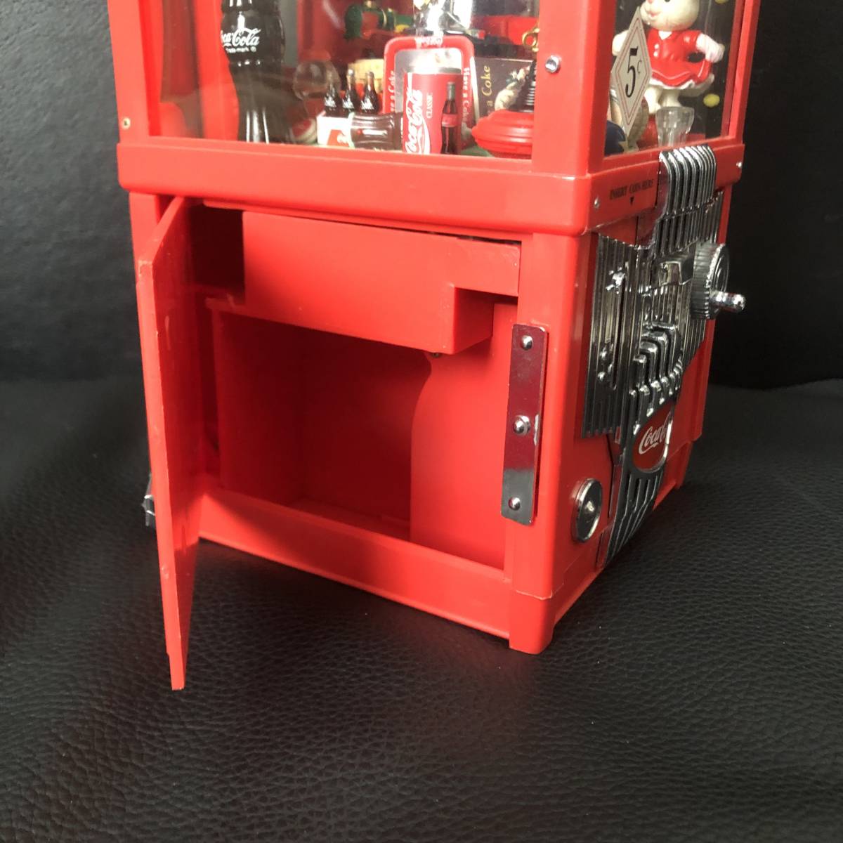 激レア/元箱付き☆コカコーラ コインバンク クレーンゲーム型オルゴール UFOキャッチャー 貯金箱 エネスコ☆ビンテージ 【送料無料，人気セール】