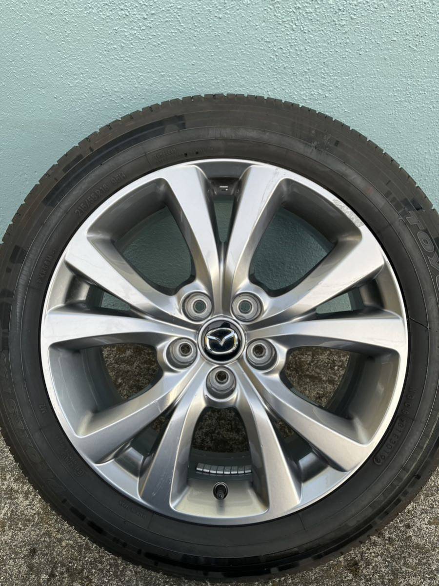 マツダ CX-30 純正アルミホイールタイヤセット 5穴 1本 215/55R18 95H ④