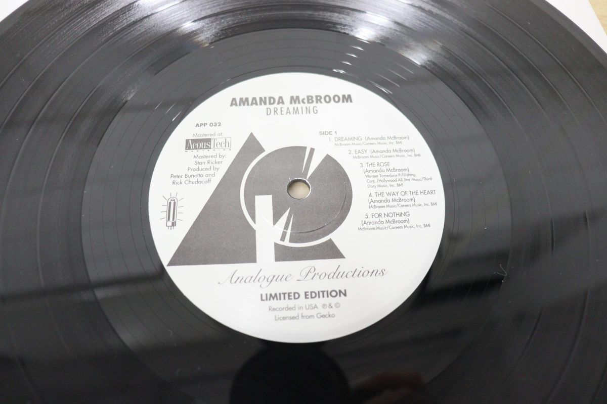△01)Amanda McBroom/Dreaming/アマンダ・マクブルーム/APP 032/LP