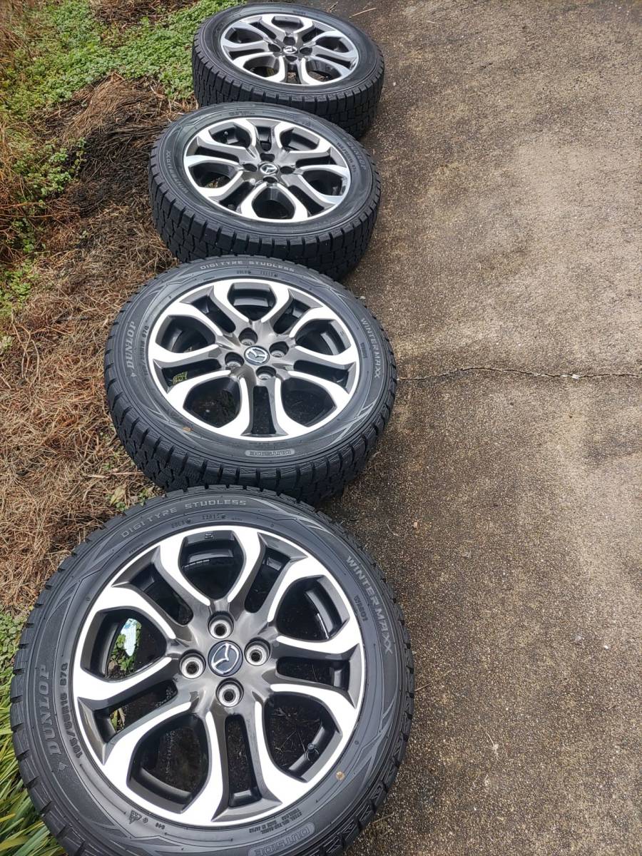 デミオ 純正16インチ アルミホイール ダンロップ WINTERMAXX 