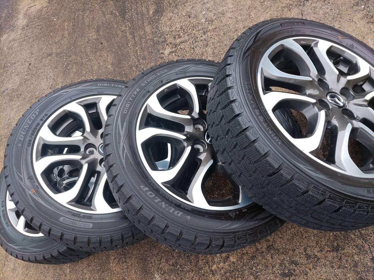 デミオ 純正16インチ アルミホイール ダンロップ WINTERMAXX 