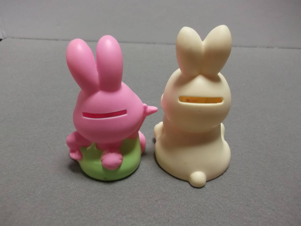 非売品 銀行貯金箱17 JAバンク 農協 干支貯金箱 ウサギ貯金箱2コ 卯