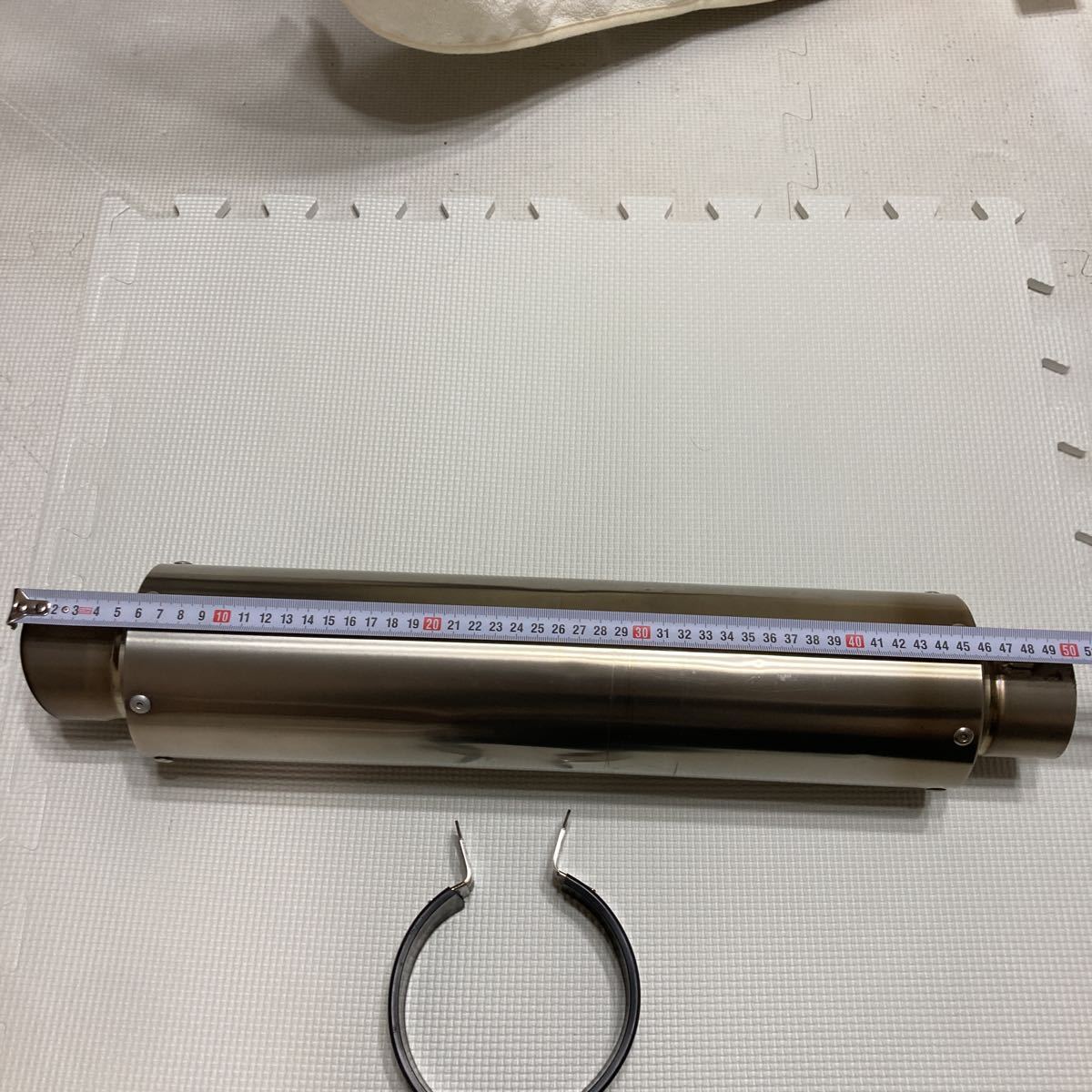 サイレンサー チタン 美品 汎用チタンサイレンサー 差込口60.5 