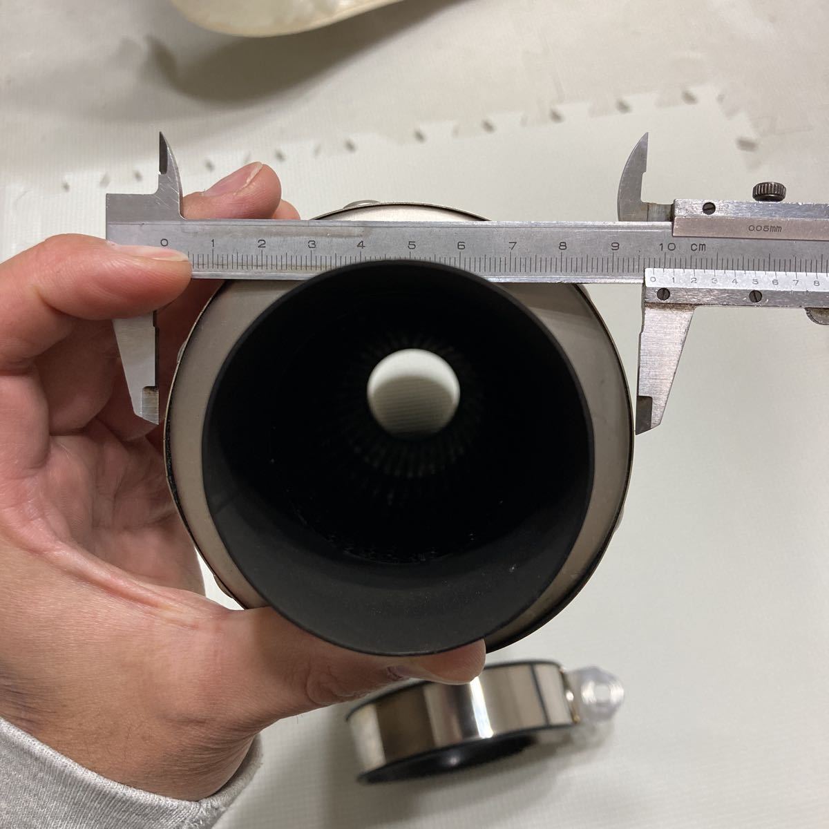 サイレンサー チタン 美品 汎用チタンサイレンサー 差込口60.5 