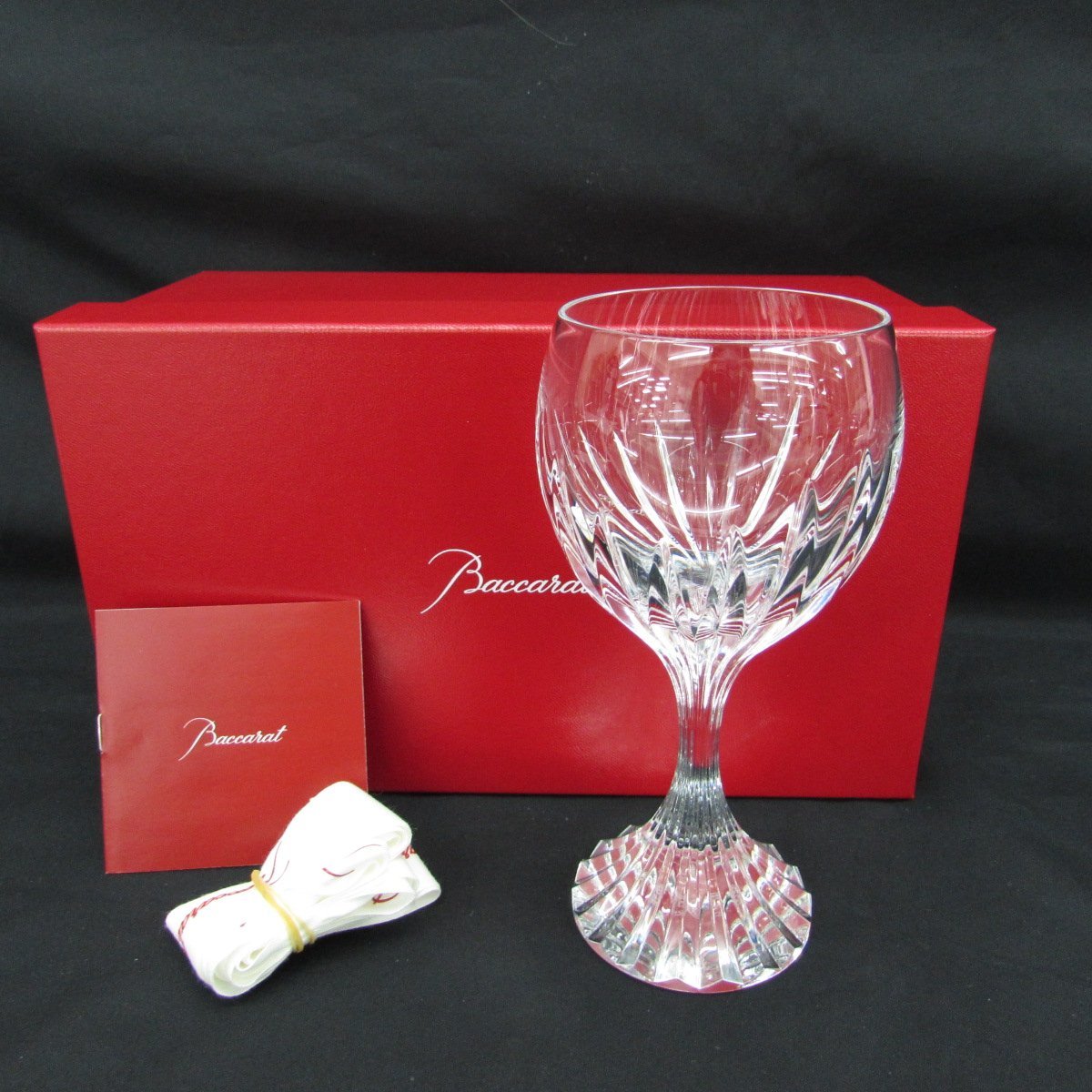 超激得，限定SALE Baccarat バカラ マッセナ ワイングラス 1客 箱あり 11166412 1223(バカラ)｜売買されたオークション情報、yahooの商品情報をアーカイブ公開 - オークファン バカラ