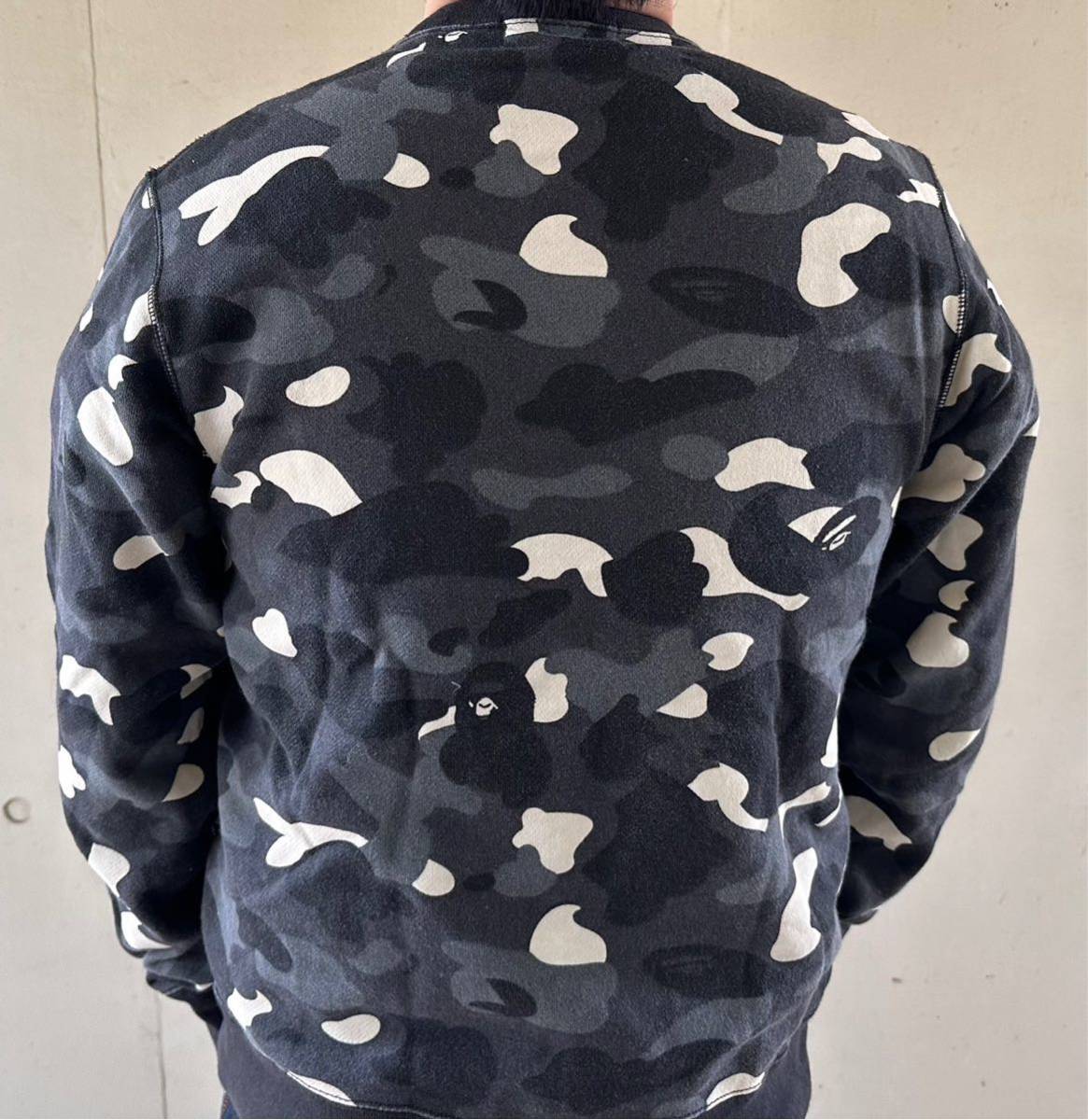 A BATHING APE 迷彩クルーネックスウェット BAPE 迷彩クルーネック 