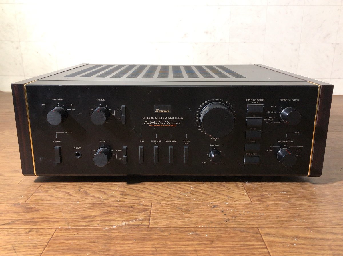動作ok サンスイ名機　AU-D707X プリメインアンプ AU-D707X SANSUI DECADE 山水プリメインアンプ : Jazz工房Nishimuraの