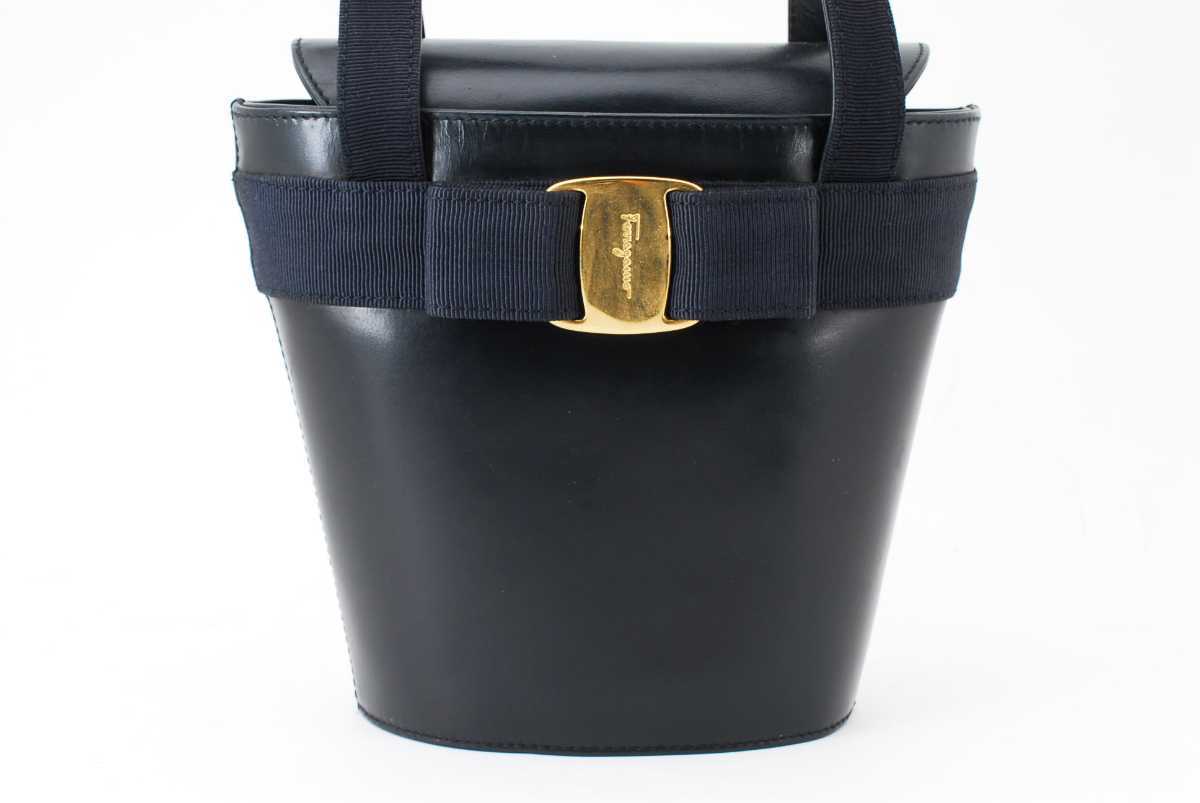 1円 Salvatore Ferragamo フェラガモ ガンチーニ柄 キャンバス×レザー 