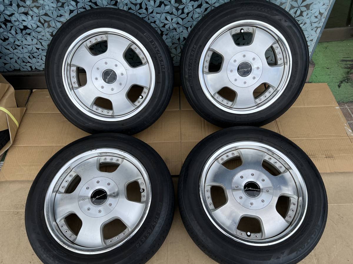 SPEED STAR ビエナD 14インチ 5.5J +38 100/114.3マルチ 4穴/BS NEXTRY 155/65R14 2019年製 4本セット #127-1(ラジアルタイヤ)｜売買されたオークション情報、yahooの商品情報をアーカイブ公開 - オークファン 4穴