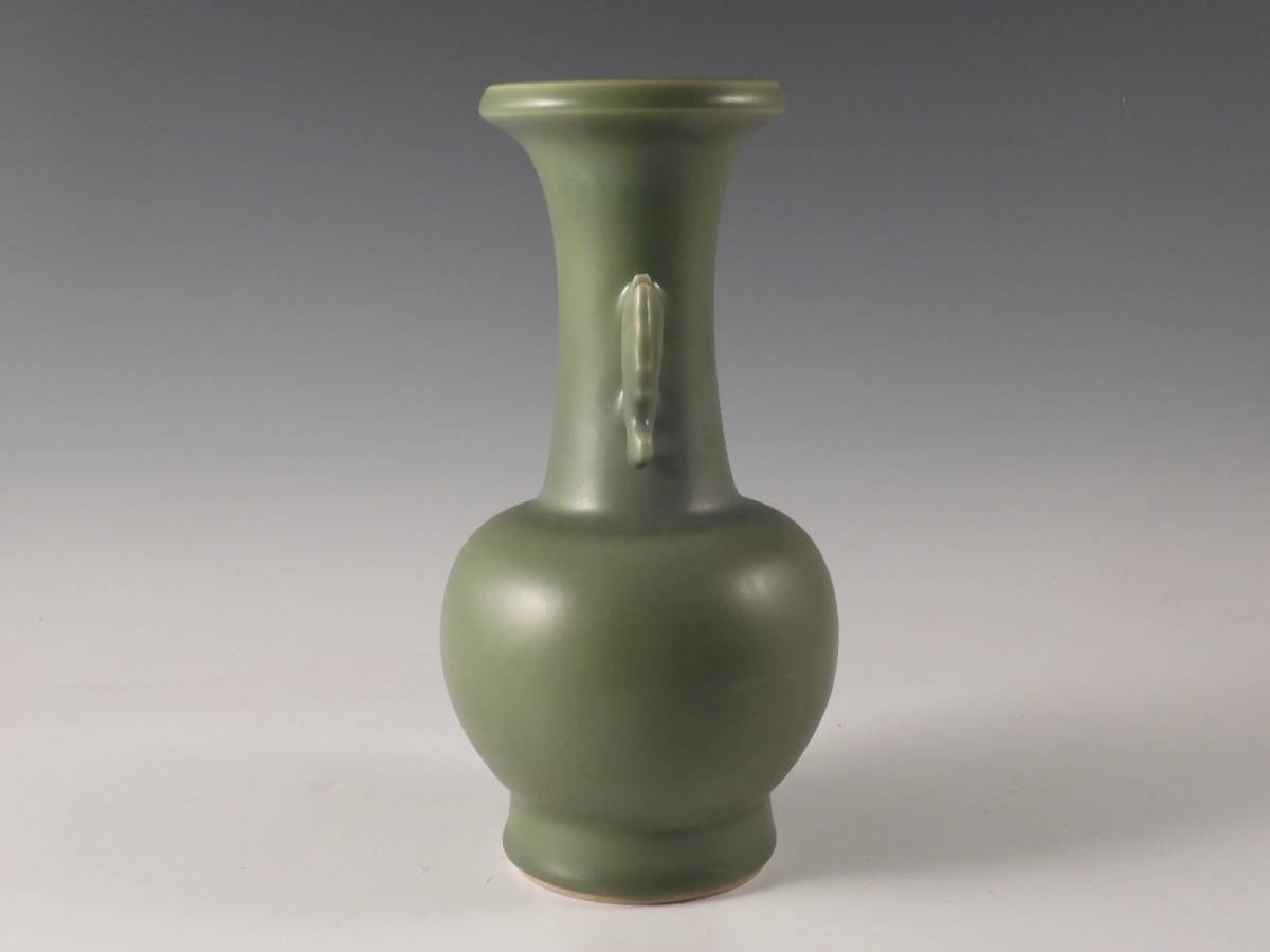 Vase 龍泉窯 青磁鳳凰耳瓶 – 陶磁オンライン美術館 Phoenix Longquan