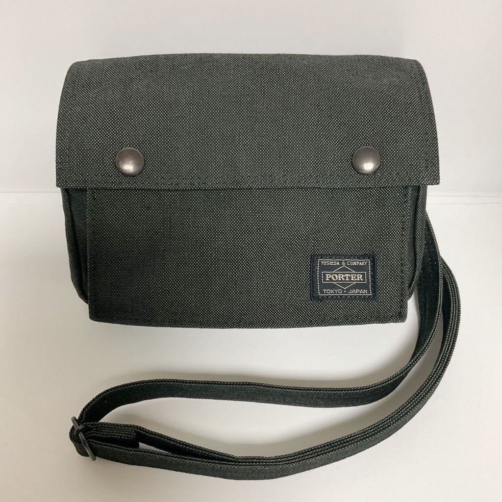 美品ポーターSMOKY ショルダーバッグMスミクロ592-06583