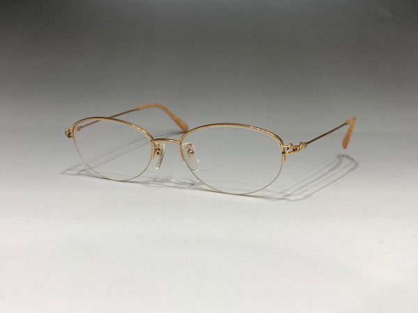 M4）美品 K18PG 18金 ピンクゴールド Dec メガネ 老眼鏡 フレーム K18PG - ピンクゴールド Yahoo!オークション 18金 刻印 メガネフレーム