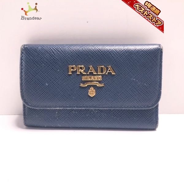 格安，お得 プラダ PRADA キーケース - レザー ネイビー 6連フック 財布