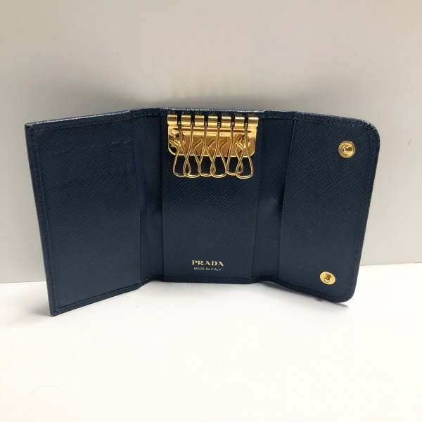 格安，お得 プラダ PRADA キーケース - レザー ネイビー 6連フック 財布