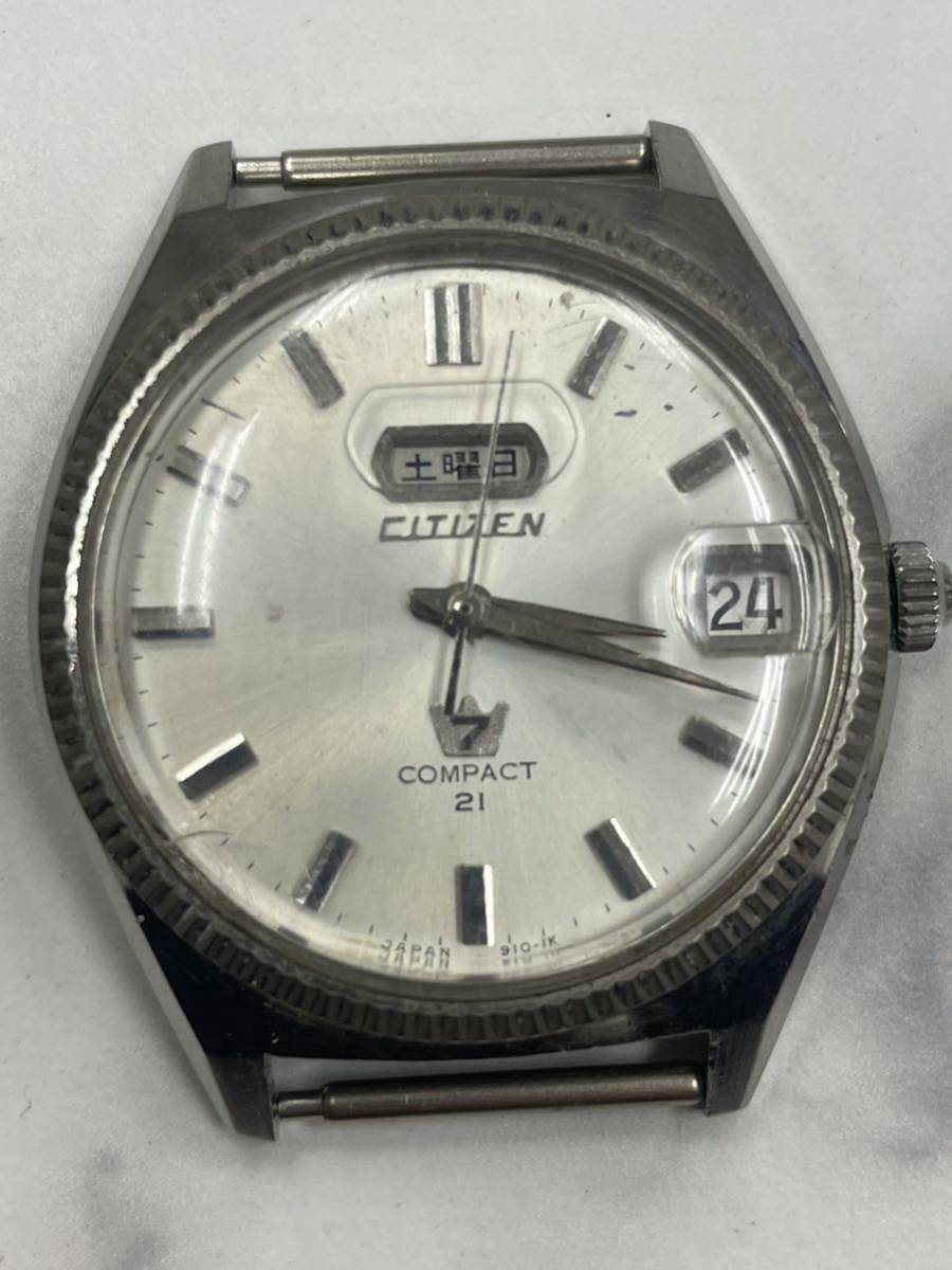 123.稼働品・CITIZEN シチズン コンパクト 21 自動巻き メンズ 腕時計 