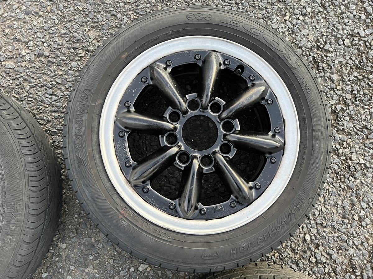 売り切り】希少 WORK gurrupe-5 13インチ 5.5J +49 PCD110/114.3 4穴 