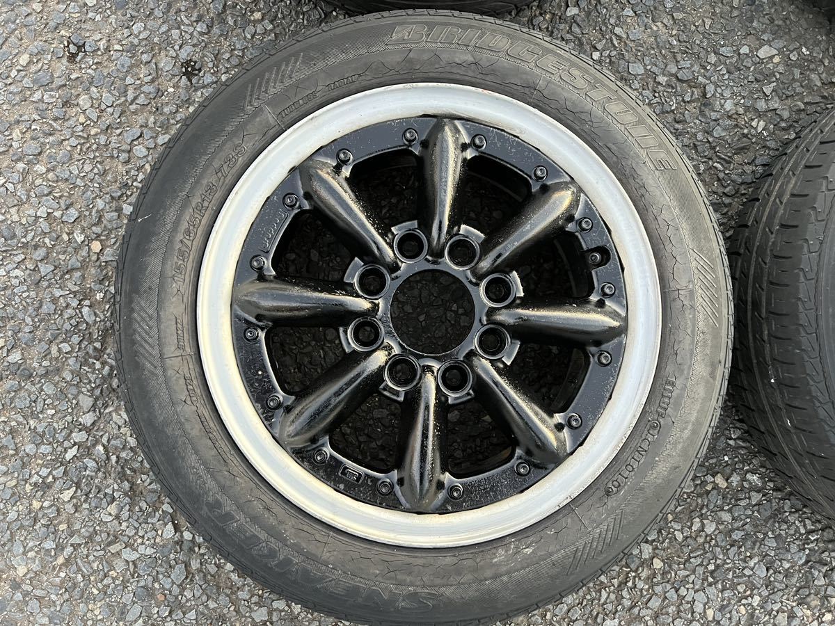 売り切り】希少 WORK gurrupe-5 13インチ 5.5J +49 PCD110/114.3 4穴