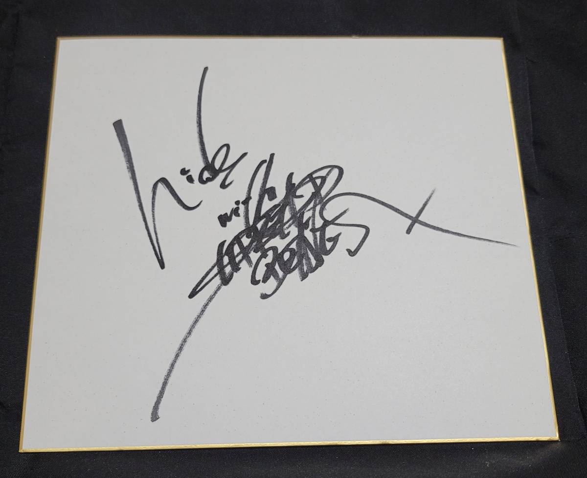 hide with spread beaver 直筆サイン色紙　X JAPAN X JAPAN hide hidewith Spread Beaver 直筆 サイン色紙(サイン)｜売買