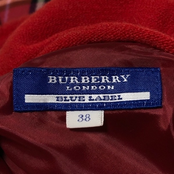 バーバリーブルーレーベル Burberry Blue Label サイズ38 M - レッド