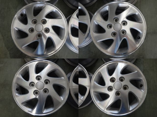 DAIHATSU ダイハツ TERIOS KID テリオスキッド 純正15インチアルミホイール 5J +50 5穴 PCD114.3 4本セット ダイハツ テリオスキッド テリオス '10年9月カタログ メルカリ 車検1
