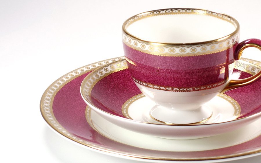 京焼 清水焼 大野瑞昭 瑞昭窯 染付 耳付 赤絵唐草図 鉢 小鉢 五客 希少