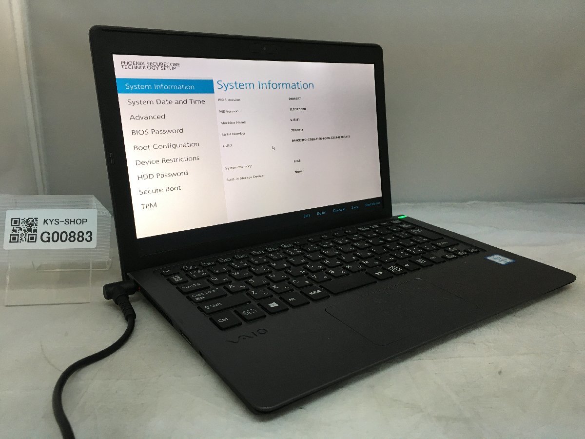 VAIO Core VJS111 Intel ジャンク⁄ i3-6100U メモリ4.1GB S11 SONY 