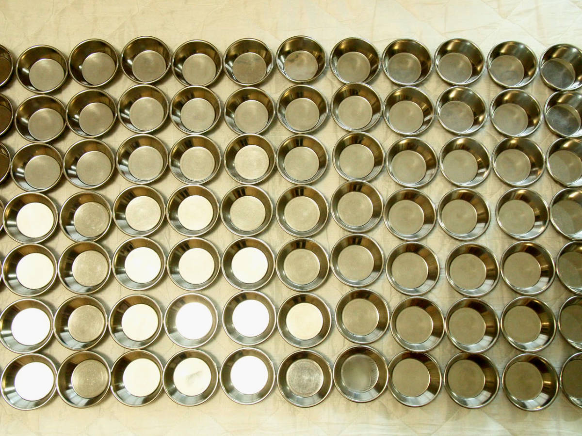 遠藤商事　ステンレス　デニッシュカップ　プリンカップ　容量120cc　99個セット