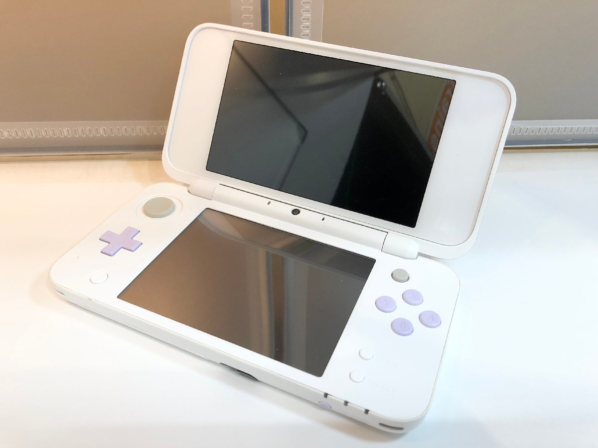 ジャンク 任天堂 2DSLL 本体 ホワイト×ラベンダー 1円スタート 